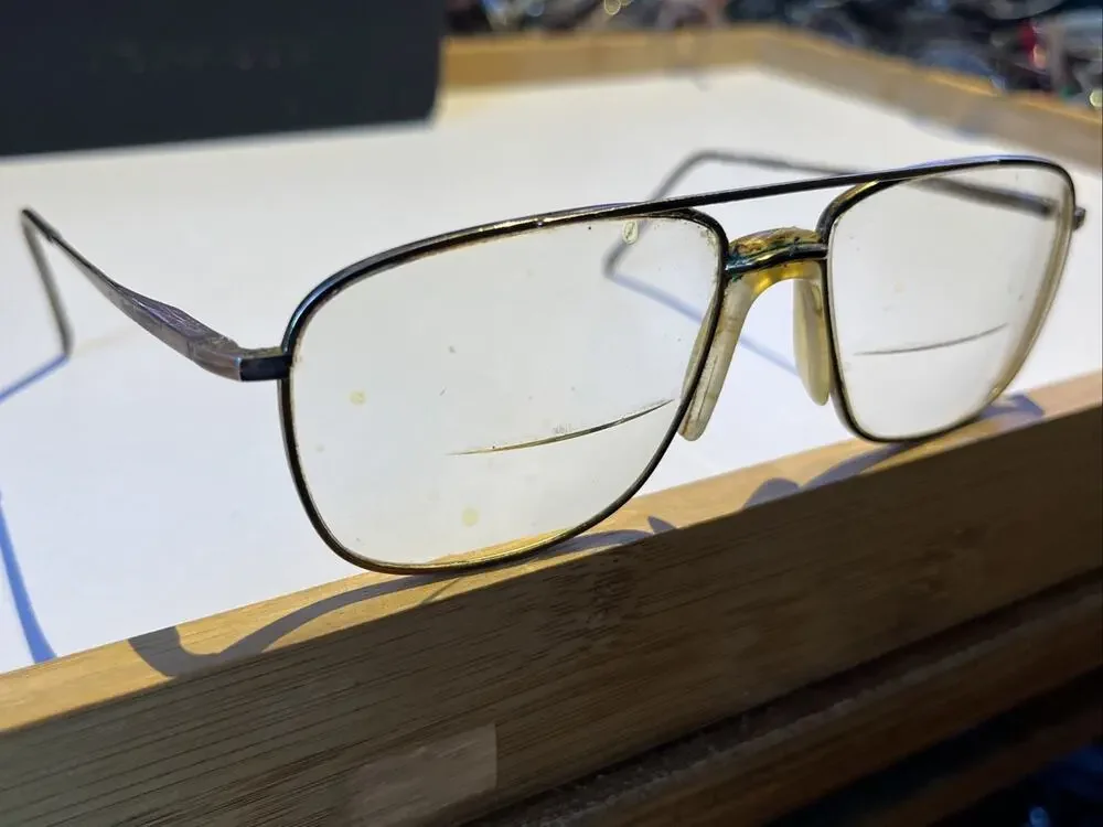 Morel Eyewear Vintage Eyeglasses 56-16-145 France Metal Aviator Frames Only